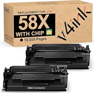 58X High Yield Toner Cartridge Black 2 Pack Compatible for HP 58X CF258X