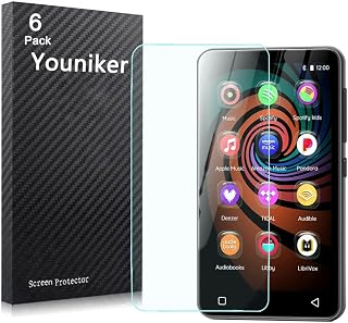 6 Pack Compatible with Innioasis G1 Screen Protector Film for Innioasis G3 4&rdquo; MP3 Player Screen Protectors Foils Screen Cover Crystal Clear HD Anti-Scratch Anti-Fingerprint