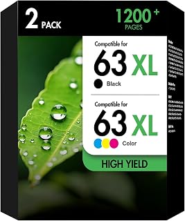 63 63XL Ink Cartridge Combo Pack for HP 63XL envy 4520 officejet 3830