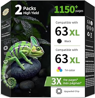 63XL Ink Cartridge Black Color for HP 63 XL HP63 HP63XL for 3830 5255 4520