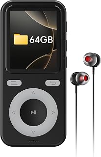 64GB Bluetooth MP3 Player with Speaker,FM Radio,Portable Music Player