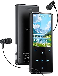 64GB MP3 Player with Bluetooth 5.3, MP4 Player, 2.4-inch Screen, Portable MP3 Player for Kids with Built-in Speaker, Music Player with FM Radio, Recorder, Pedometer, E-Book, HiFi Sound，and Headphones