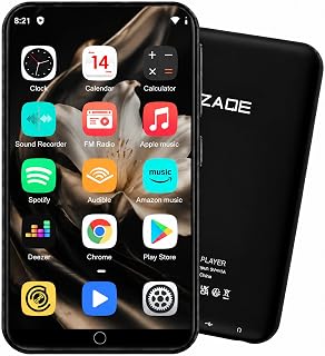 80GB MP3 Player with Bluetooth 5.0 and WiFi, Android Music Player with Spotify & Amazon Music, HiFi Lossless Audio Player with 4.0" HD Touchscreen, Supports 1TB Expansion, MP4 Video Player