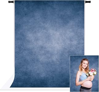8x10FT Abstract Blue Photography Backdrop Professional Studio Background for Portrait Product Video Photo Props Photoshoot