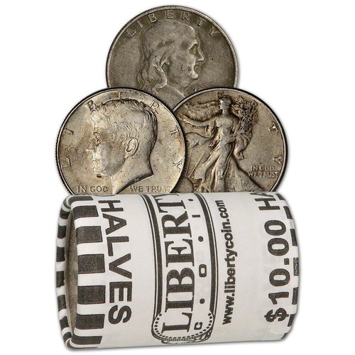 90% Silver Half Dollars - Roll of 20 - $10 Face Value