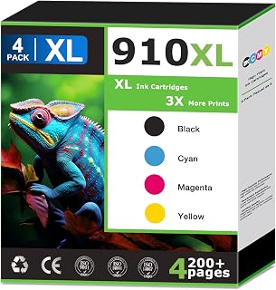 910XL Ink Cartridges Combo Pack Replacement for HP 910 HP 910XL Ink | Compatible with HP OfficeJet Pro 8025e 8025 8028e 8028 8035e 8035 OfficeJet 8015e 8022e 8015 8022 Printers