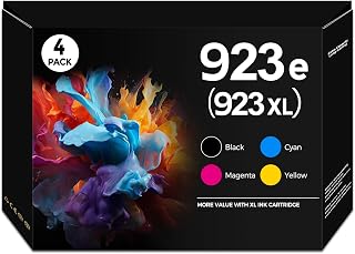 923XL 923e 923 XL Ink Cartridges Compatible for Officejet 8125e 8120e 8135e 8130e Ink Replacement for HP 923 XL HP923 Combo Pack with HP Office Jet Pro 8125e 8120e 8120 8130e 8135e 8135 8139e Printer