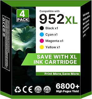 952 952xl 8710 ink cartridges Combo Pack for HP 952xl 952 Replacement | For HP 952xl Ink Cartridges for HP OfficeJet Pro 8720 8702 8210 7720 8715 8730 8740 8216 8725 8700 8200 7730