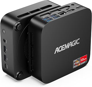 ACEMAGIC K1 Mini PC Windows 11 Pro, AMD Ryzen 5 7530U (6C/12T, Up to 4.5GHz) 16GB RAM 512GB SSD All-Rounder Desktop Mini Computers Triple 4K@60Hz, Wi-Fi 6, BT 5.2, for Home Office & Gaming