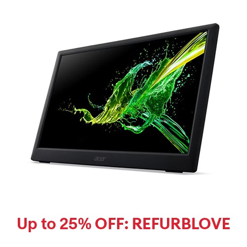 Acer PM161Q 15.6" 1920x1080 60Hz 250Nit 7ms 15.6 Portable Monitor Refurbished