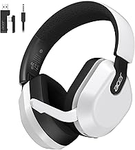 Acer Wireless Gaming Headset for PS5, 2.4GHz & Bluetooth 6.0 Gaming Headphone with Flip-to-Mute Mic, Lightweight, 70H Battery, Compatible with PS4/PC/Switch - White