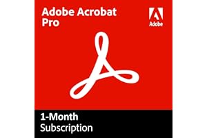 Acrobat Pro | 1-Month Subscription | PDF Software |Convert, Edit, E-Sign, Protect |Activation Required [PC/Mac Online Code]