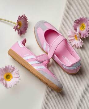 Adidas Samba Jane J 'White Alumina Gum'kid's- JR | Retro Heritage Style, Timeless Silhouette $74.99 53% OFF