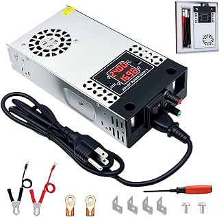 Adjustable 0-30V 16.6A 500W Power Supply, AC 110V/220V to DC 0-30V Buck Converter, LCD Display Adjustable Voltage Current Regulated Power Converter | 1110V/120V AC Input to 30V DC Output, Switching Power Supply for Industrial Equipment, DIY and Electronic