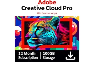 Adobe Creative Cloud Pro | 20+ creative apps plus 100GB Storage | 12-Month Subscription with Auto-Renewal|PC/Mac