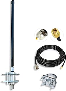 ADS-B Antenna 1090MHz 978MHz Antenna N-Type Female Omnidirectional Fiberglass Indoor/Outdoor High Gain 6DBi ADS-B Receiver RTL SDR Software Defined Radio USB Stick Dongle Tuner Receiver