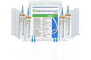 advion 383920 4 Tubes and 4 Plungers Cockroach German Roach Pest Control Inse, Brown