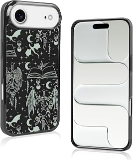 Aesthetic Bookish Fantasy Slim Phone Case Compatible with iPhone Air Case 6.5 Inch, TPU Shockproof Protection Vintage Dragon Wyverns Book Lovers Sage Swords Phone Case for Girls Women Cover