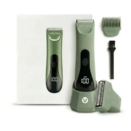 Afeitadora Corporal Anticortes 100% Sumergible Ipx7 Voltra Verde Claro
