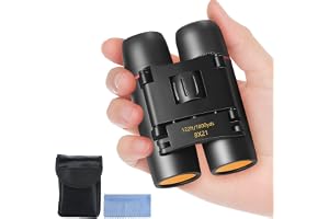 AHFLRITO Compact Binoculars, Lightweight Foldable Small Binoculars for Adults and Kids, Portable Waterproof for Bird Watching, Traveling, Theater, Opera, Concert, Hiking, Sightseeing