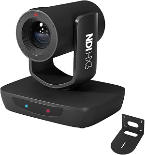AI Auto Tracking NDI 6 Camera, 20X Live Streaming HDMI SDI USB3.0 Live Streaming PTZ Camera for Church Worship and Event (NDI HX2 & NDI HX3, LV20N)