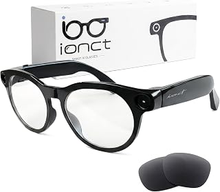 AI Smart Glasses with Camera, 4K HD Video Recording Sunglasses | Photo Capture,Real-Time Translation,Object Recognition,Open-Ear Music, Bluetooth Calls, AI Assistant