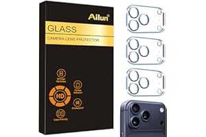 Ailun 3 Pack Camera Lens Protector for iPhone 17 Pro Max,Tempered Glass,9H Hardness,Ultra HD,Anti-Scratch,Case Friendly,Does not Affect Night Shots[Not for iPhone 17/17 Pro/iPhone Air]