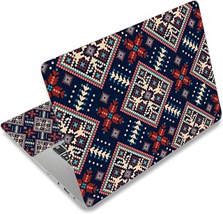 AIMSA 15 15.6 Inches Laptop Skin Sticker Decal, Personalized Reusable Waterproof Scratch Resistant Netbook Notebook PC Art Protector Skin Stickers, Bohemian Navy Blue
