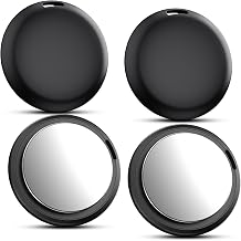 Air Tracker Tags 4 Pack - Bluetooth Wallet Tracker, Keys Finder Work with Apple Find My (iOS Only), Smart Item Locator Tags for Luggage, Backpack, Phone (Black)