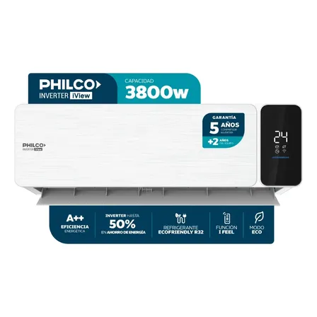 Aire Acondicionado Split Inverter Philco 3800W/3268FG PHIN38HA6AN