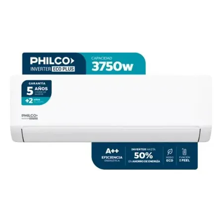 Aire Acondicionado Split Philco Inverter 3750w Frio Calor A++ Phin37ha2an