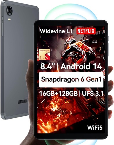 ALLDOCUBE TabletP 16+128GB 8.4" Android 14 1920x1200 FHD,Widevine L1 5MP/13MP
