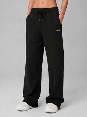 Alo Yoga Accolade Straight Leg Sweatpants Black  Flash Sale