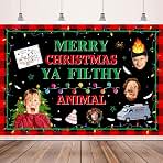 Alone Christmas Decorations 5x3Ft Merry Christmas Backdrop Banner
