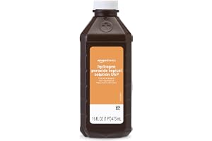 Amazon Basics Hydrogen Peroxide Topical Solution USP, First Aid Antiseptic for Cuts, Scrapes and Wound Disinfection, 32 fl oz, 1-Pack