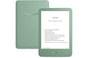 Amazon Kindle 16 GB (newest model) - Lightest and most compact Kindle, now with faster page turns, and higher contrast ratio, for an enhanced reading experience - Matcha