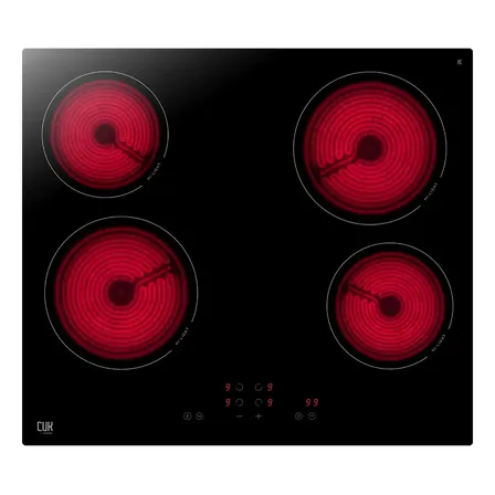Anafe Vitroceramico Electrico Gadnic 4 Hornallas 6000 W Control Tactil Seguridad