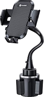andobil Upgraded 15" Cup Holder Phone Holder, 【Solidest & Adjustable】 Military-Grade Long Gooseneck Cup Phone Holders for Your Car Truck, Car Phone Holder for iPhone 17 Pro Max 16 15 14/Samsung/Pixel