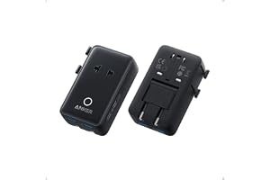 Anker Nano Travel Adapter, 5-Port Power Adapter with 1&times; 2-Pin AC, 2 USB A, 2 USB C for 20W, Smart Temperature Control, Works in 200+ Countries, Not a Voltage Converter, Travel Essentials (1-Pack)