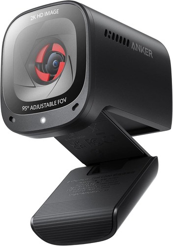 Anker PowerConf C200 2K Webcam w/ AI-Noise Canceling Mic Built-In Privacy Cover