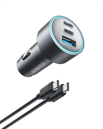 Anker |Refurb USB-C Car Charger, iPhone 17 Car Charger, 67W 3-Port PIQ 3.0