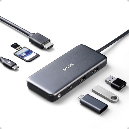 Anker |Refurb USB C Hub, 7in1 Multi-Port USBC Hub with 4K HDMI, 85W PD