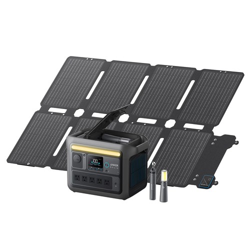 Anker SOLIX C800X Portable Power Station 768Wh with 100W Foldable Solar Panel