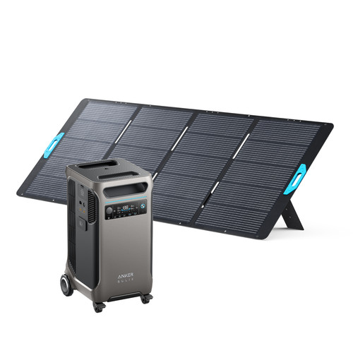 Anker SOLIX F3800 Portable Power Station + PS400(400W)Solar Panel with Kickstand