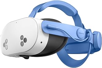 ANNAPRO Battery Head Strap for Meta Quest 3/Meta Quest 3S, Elite Strap with 6500mAh Battery Fast Charging Compatible with Oculus/Meta Quest 3S/3 Accessories, Enhance Comfort Extend Playtime, Blue