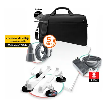 Antena Starlink Internet Auto Kit 12-220v+ Soporte Magn&eacute;tico