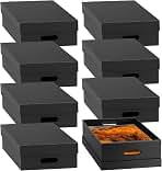 AOBOPLE 8 Pack Photo Storage Box,9" x 12" x 4" Archival Storage Box with Lids,Protective Storage Box for Photo,Pictures,9x12 Documents, Keepsakes and Jewelry Home and Office Organizer