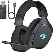 AOC 2.4GHz Wireless Gaming Headsets for PS5, PC, Switch, 30H Battery | Bluetooth 5.4 Gaming Headphones, Noise Canceling Mic, 20ms Low Latency Connection, 3D Immersive Surround Sound
