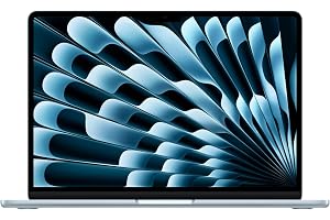 Apple 2026 MacBook Air 13-inch Laptop with M5 chip: Built for AI, 13.6-inch Liquid Retina Display, 16GB Unified Memory, 512GB SSD, 12MP Center Stage Camera, Touch ID, Wi-Fi 7; Sky Blue