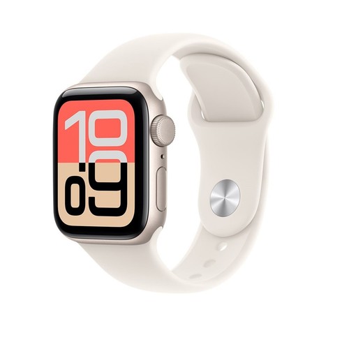 Apple Watch SE 3 40mm GPS Starlight Aluminum Case Starlight Sport Band MEH34LW/A